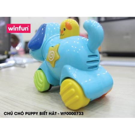 WF000733 Chú chó Puppy biết đi, có đèn nhạc vui nhộn Winfun