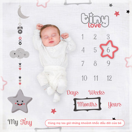 Yếm tam giác Muslin giữ ấm cổ 100% cotton TinyLove