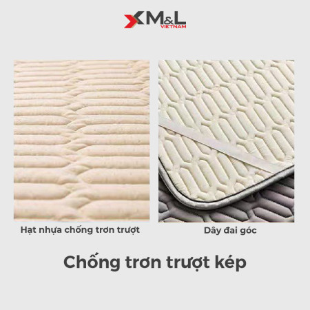 Chiếu điều hòa cao su non, vải lụa Nano - Tencel Latex M&L CM1 0322-ML-CM1-B