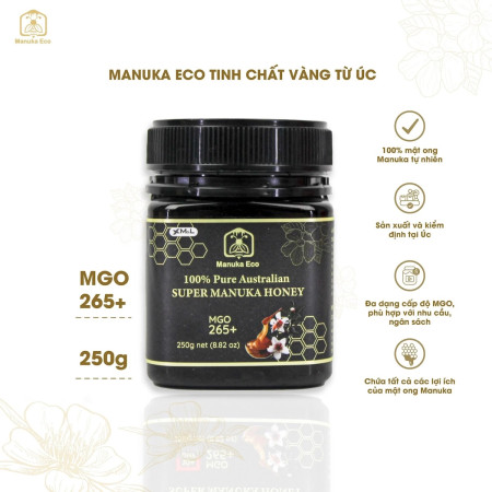 Mật Ong Manuka Eco MGO 265+ Chính Hãng Từ Australia - 250g