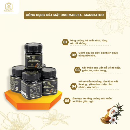 Mật Ong Manuka Eco MGO 550+ Chính Hãng Từ Australia - 250g