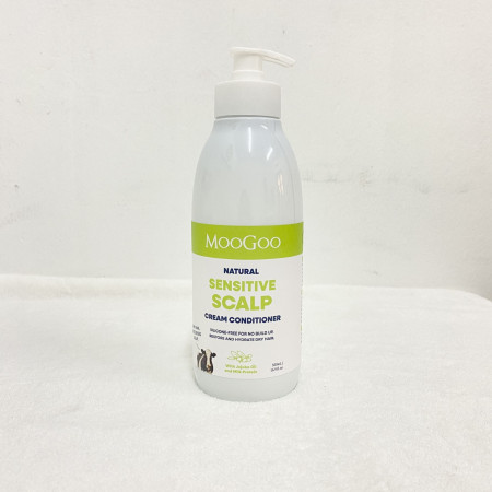 Dầu xả Moogoo Natural Scalp-Friendly Cream Conditioner cho da nhạy cảm, làm mềm tóc tự nhiên, 500ml