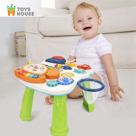 Bàn chơi đa năng có nhạc kiêm xe tập đi 2 trong 1 Toyshouse N6038 - người bạn đồng hành không thể thiếu của bé