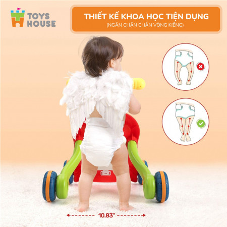 Bàn chơi đa năng có nhạc kiêm xe tập đi 2 trong 1 Toyshouse N6038 - người bạn đồng hành không thể thiếu của bé