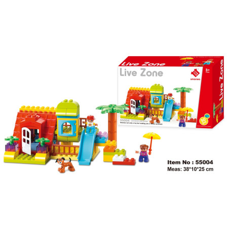 Đồ chơi Smoneo Duplo Lego 55004 - Bộ đồ chơi lắp ghép Xứ sở thần tiên 50 chi tiết Toyhouse 