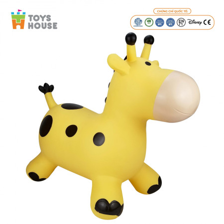 Thú Nhún Bơm Hơi Hình hươu vàng Toys House TH319-PA2805