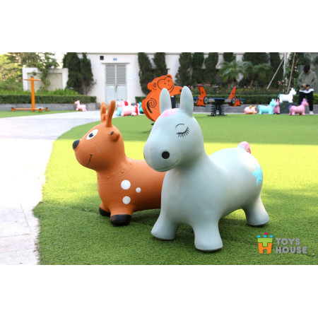 Thú nhún bơm hơi hình con lừa Toys House PA366