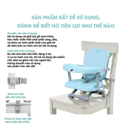 Ghế ăn dặm du lịch điều chỉnh độ cao 4 cấp độ Mastela 1013