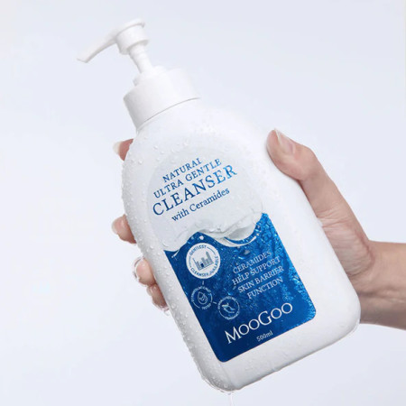 Sữa Tắm 2 Trong 1 Siêu Dịu Nhẹ Dành Cho Da Nhạy Cảm Và Chồng Mụn Lưng - International Natural Ultra Gentle Cleanser With Ceramides 500ml