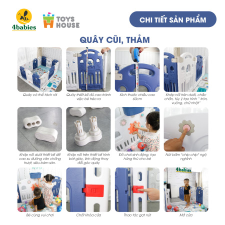 Quây bóng hình máy bay KT 222*148*63cm Toyshouse  WM19086-QBB +6 (16+2) + cột bóng rổ