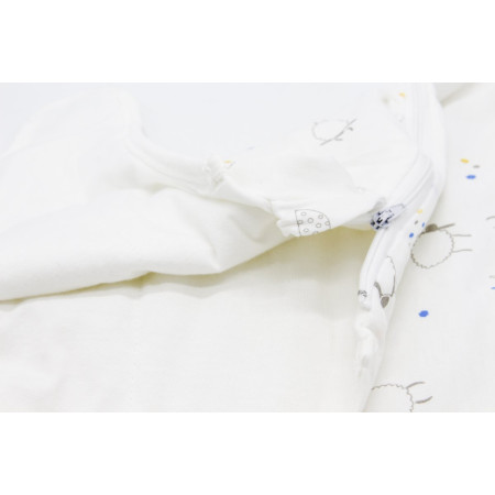 Túi ngủ mùa đông Tinylove TL1020-TNN cotton trần bông, khóa kéo bên hông,màu trắng họa tiết cho bé.