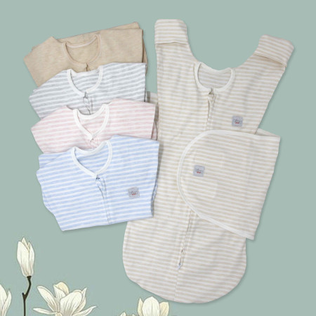 Nhộng chũn kiêm quấn ủ và túi ngủ cho bé 3 trong 1 TinyLove TL1020-CC01 màu hồng kẻ sọc