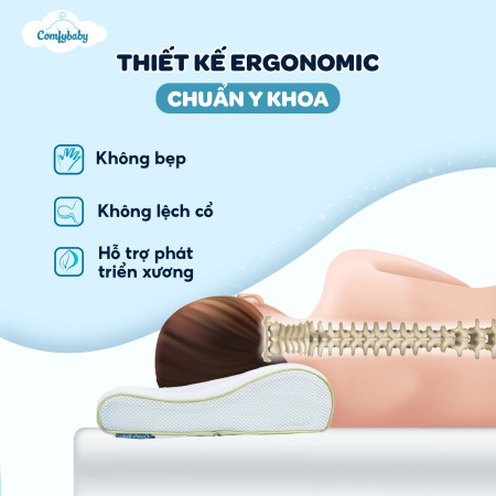 Gối Ngủ Công Nghệ Làm Mát & Kháng Khuẩn Comfy Cool Purotex – Tư Thế Chuẩn, Giấc Ngủ Sâu