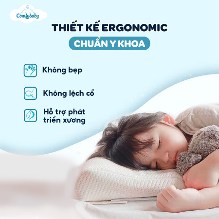 Gối Ngủ Công Nghệ Làm Mát & Kháng Khuẩn Comfy Cool Purotex – Tư Thế Chuẩn, Giấc Ngủ Sâu