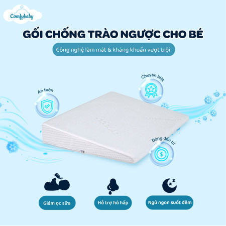 Gối Chống Trào Ngược Cho Bé ComfyBaby – Công nghệ làm mát & kháng khuẩn vượt trội