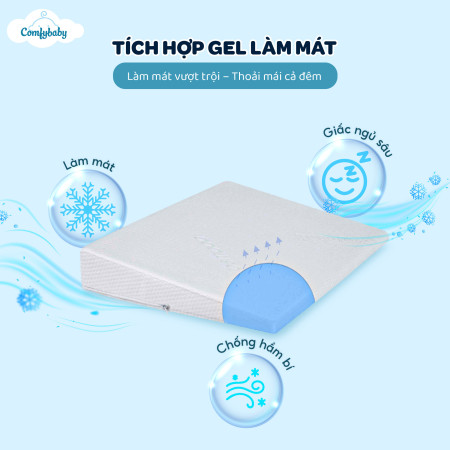 Gối Chống Trào Ngược Cho Bé ComfyBaby – Công nghệ làm mát & kháng khuẩn vượt trội