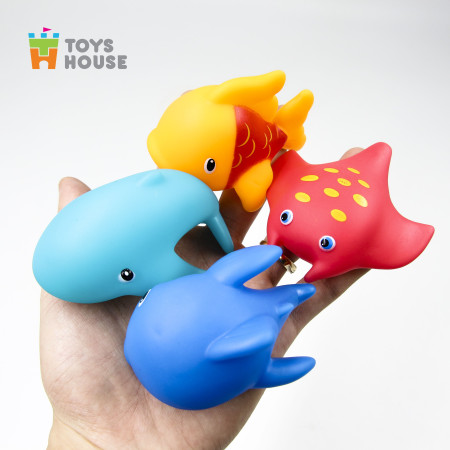 Set đồ chơi tắm 4 món hình cá Toys House  0321-TH-DC023