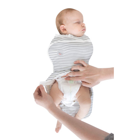 Nhộng chũn kiêm quấn ủ và túi ngủ cho bé 3 trong 1 TinyLove TL1020-CC01 màu be kẻ sọc