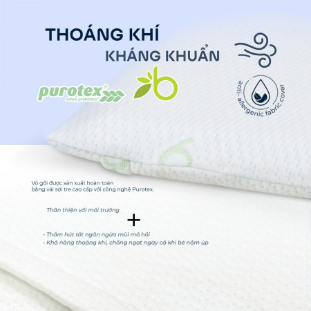 Gối sợi tre (bamboo) chống ngạt Comfybaby