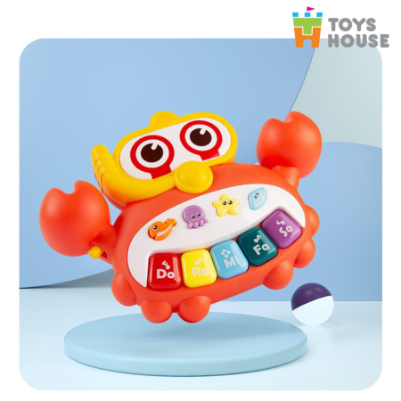 Đàn nhạc điện tử cho bé hình con cua nhiều màu sắc Toyshouse HE0535