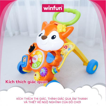 Xe tập đi kèm bàn nhạc khám phá thế giới - Winfun 0878 - NL