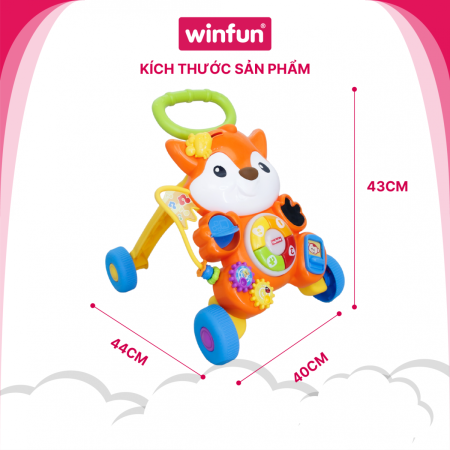 Xe tập đi kèm bàn nhạc khám phá thế giới - Winfun 0878 - NL